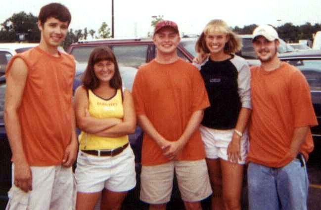 Nathan Clanton, Tiffany, Jamie King, Jessica, and Jeremy Cobb